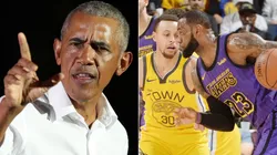 Barack Obama, Stephen Curry y LeBron James