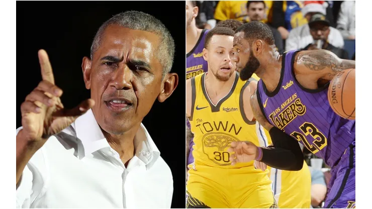 Barack Obama, Stephen Curry y LeBron James