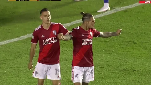 Zuculini apareció en el área, como siempre, y le dio el tercer gol a River