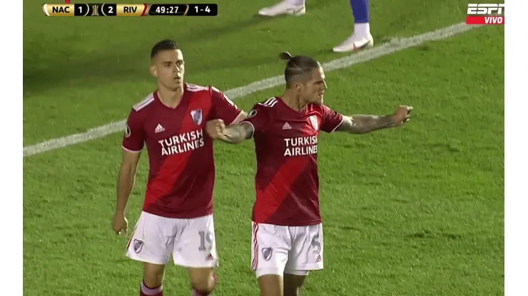 Zuculini apareció en el área, como siempre, y le dio el tercer gol a River