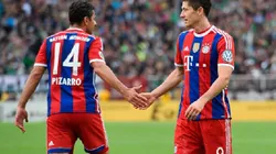 Claudio Pizarro compartió plantel con Robet Lewandowski.