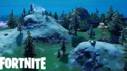 Primeras imágenes de la nieve cubriendo el mapa de Fortnite para Navidad 2020