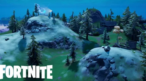 Primeras imágenes de la nieve cubriendo el mapa de Fortnite para Navidad 2020