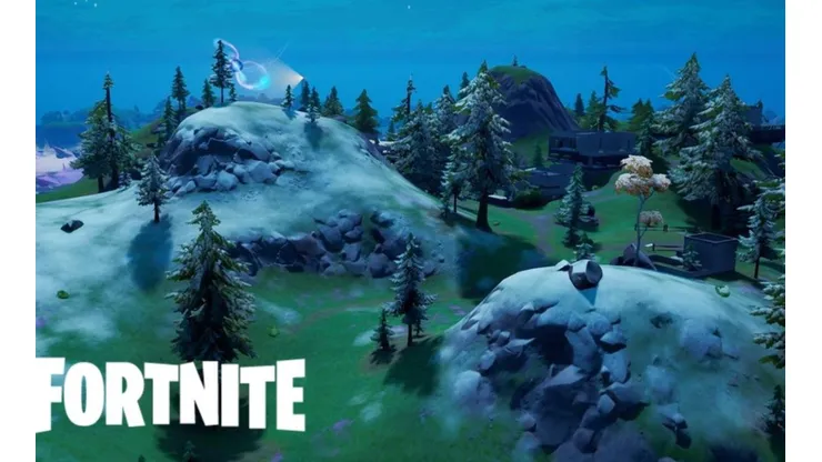 Primeras imágenes de la nieve cubriendo el mapa de Fortnite para Navidad 2020