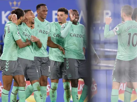 Otra vez sin James: Everton metió batacazo y derrotó al Leicester en su casa