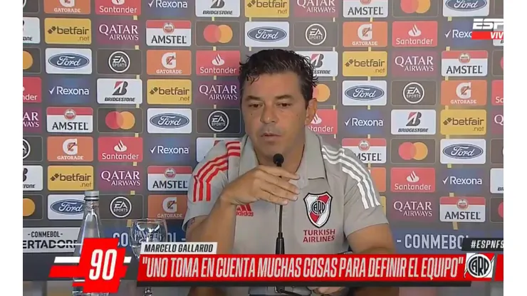Le preguntaron por Neves y Gallardo fue directo: "Me parece hasta de mal gusto"
