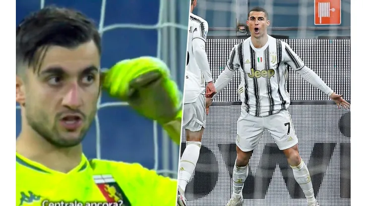 Video: la burla de Cristiano Ronaldo al arquero del Genoa después de convertirle