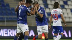 Así festejaron los jugadores de Vélez.