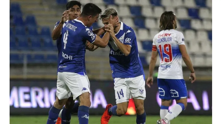 Así festejaron los jugadores de Vélez.