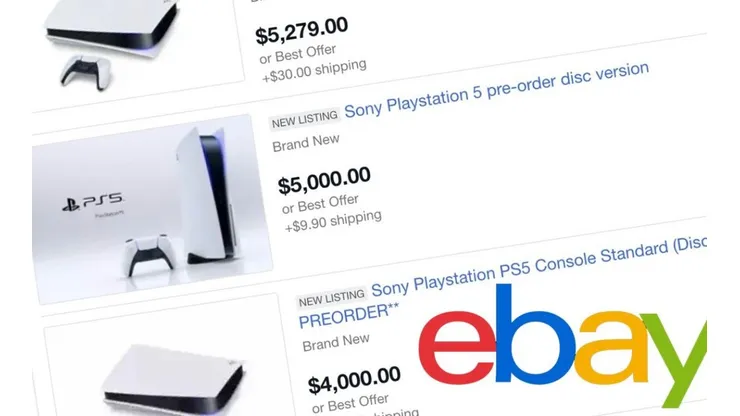 Revendedores de PS5 y Xbox Series X han ganado más de 28 millones de dólares en eBay