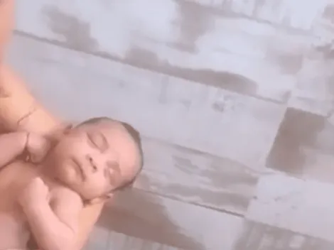 Ternura total por video de Luisa Fernanda W bañándose con su hijo