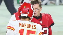 Patrick Mahomes y Tom Brady