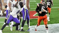 Lamar Jackson y Baker Mayfield