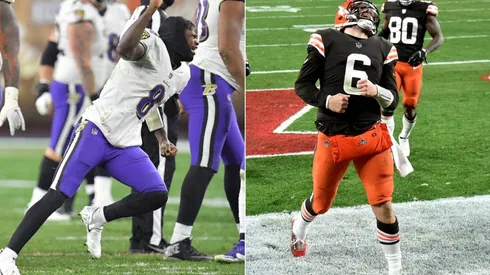 Lamar Jackson y Baker Mayfield