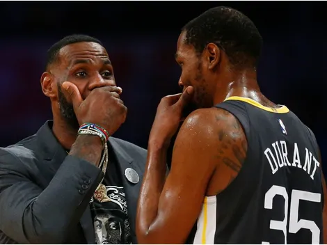 La reacción de LeBron James tras el regreso a las canchas de Kevin Durant