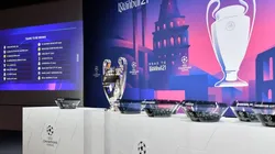 Foto del sorteo de la Champions.