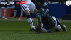 Plancha de Mosquera a Mayorga en la final del Guard1anes 2020