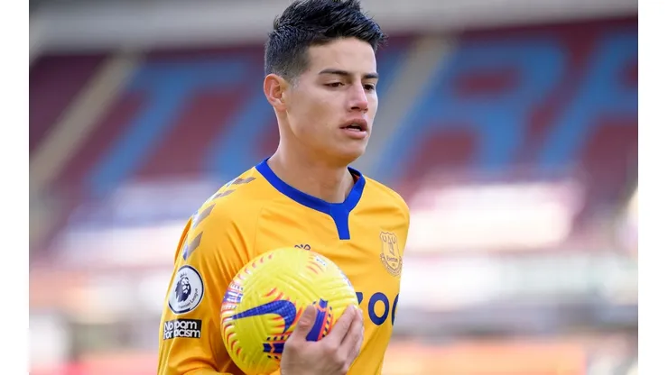 James Rodríguez, jugador del Everton de Inglaterra.