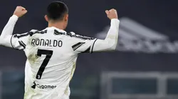 Cristiano Ronaldo festejando su tanto.