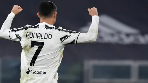 Cristiano Ronaldo festejando su tanto.