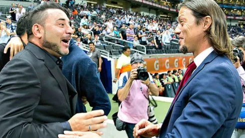 Antonio Mohamed y Matías Almeyda
