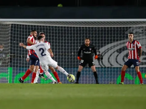 Video: Carvajal sacó un bombazo, rebotó en Oblak y fue el segundo de Real Madrid