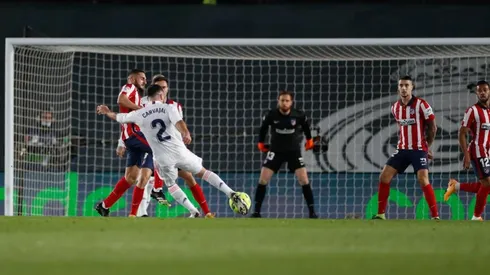 Desde ahí le pegó Dani Carvajal.