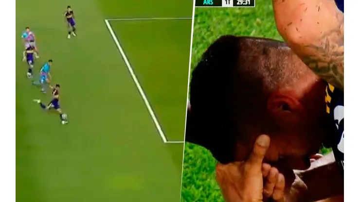 Video: el Pulpo González metió su primer gol en Boca y se largó a llorar