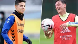 James Rodríguez y Mesut Ozil.