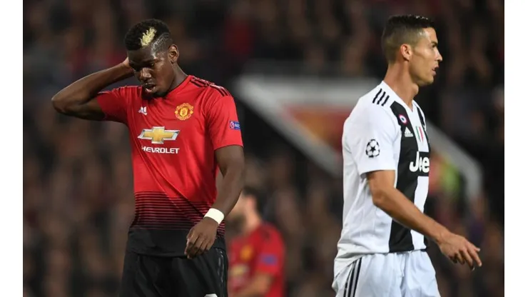Paul Pogba y Cristiano Ronaldo, en un enfrentamiento.