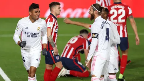 Casemiro se vistió de Sergio Ramos y con un cabezazo impecable puso el 1 a 0 en el derbi madrileño