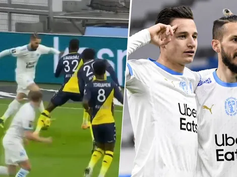 Benedetto en 10 minutos: una asistencia bárbara y un gol para Marsella