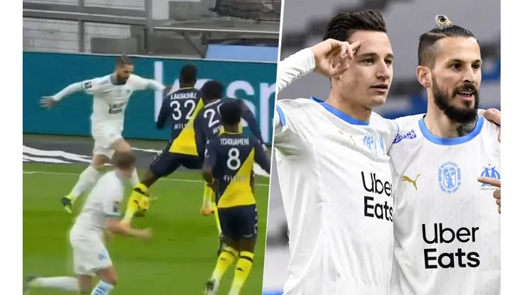 Benedetto en 10 minutos: una asistencia bárbara y un gol para Marsella