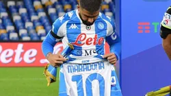 Insigne sufrió mucho por la muerte de Maradona.
