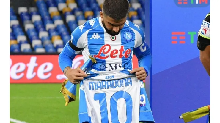 Insigne sufrió mucho por la muerte de Maradona.