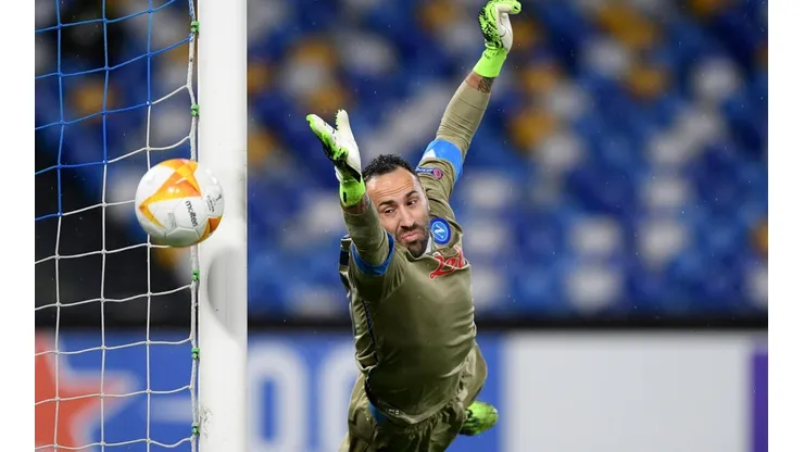 David Ospina, la gran figura del Napoli frente a la Real Sociedad en Europa League.