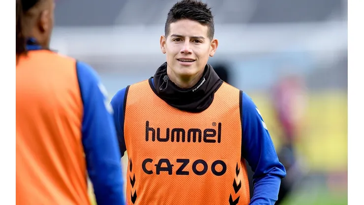 James Rodríguez será el gran ausente en el primer partido de la temporada del Everton en casa con público en Goodison Park.
