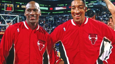 Michael Jordan y Scottie Pippen