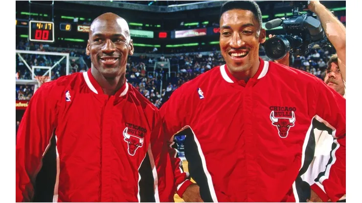 Michael Jordan y Scottie Pippen