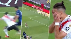 A River le dieron un penal increíble, pero Borré se la regaló a Rochet y todo sigue 0 a 0