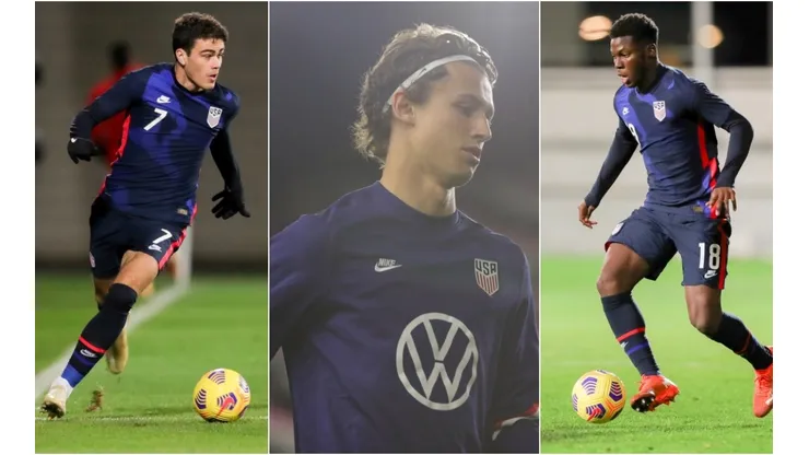 Gio Reyna, Brenden Aaronson y Yunus Musah