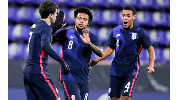 Gio Reyna, Weston McKennie y Tyler Adams