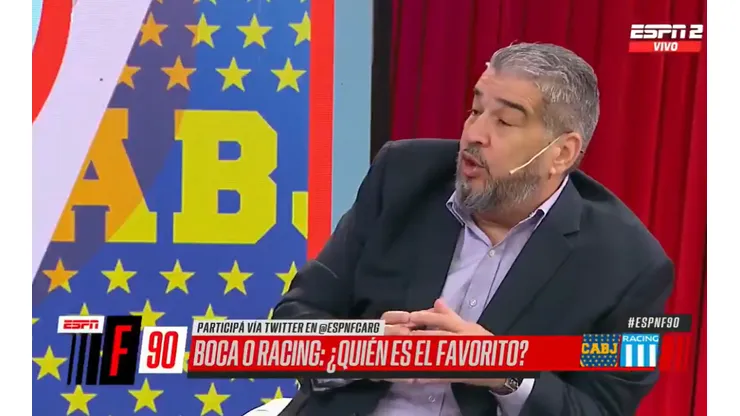 Para el Chavo Fucks, "Boca armó un equipo con dos que no corren"