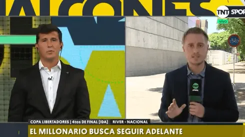 Foto de Hernán Castillo en el programa de TNT Sports.