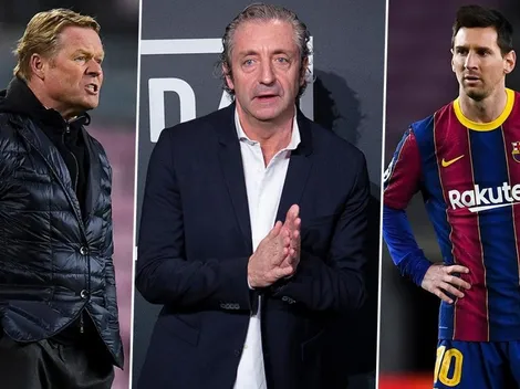 Pedrerol confesó que "le duele" ver a Messi en el campo y destruyó a Koeman