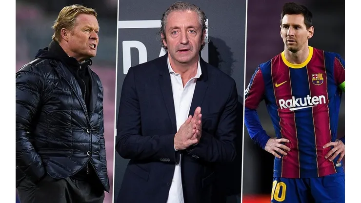 Pedrerol confesó que "le duele" ver a Messi en el campo y destruyó a Koeman