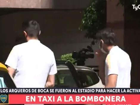 La noticia del día: los arqueros de Boca fueron en taxi a la Bombonera