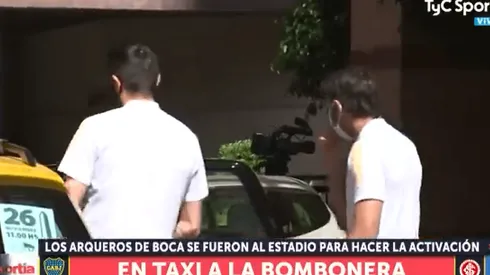 La noticia del día: los arqueros de Boca fueron en taxi a la Bombonera