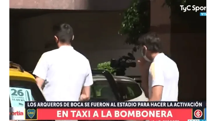 La noticia del día: los arqueros de Boca fueron en taxi a la Bombonera
