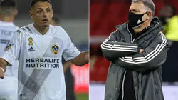 Javier Hernández y Gerardo Martino